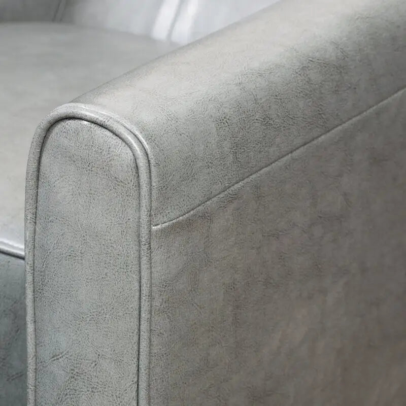 Fauteuil inclinable manuel Roomfitters de 68 cm de large avec accoudoirs roulés et rembourrage moelleux pour un confort optimal, gris foncé