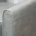 Fauteuil inclinable manuel Roomfitters de 68 cm de large avec accoudoirs roulés et rembourrage moelleux pour un confort optimal, gris foncé