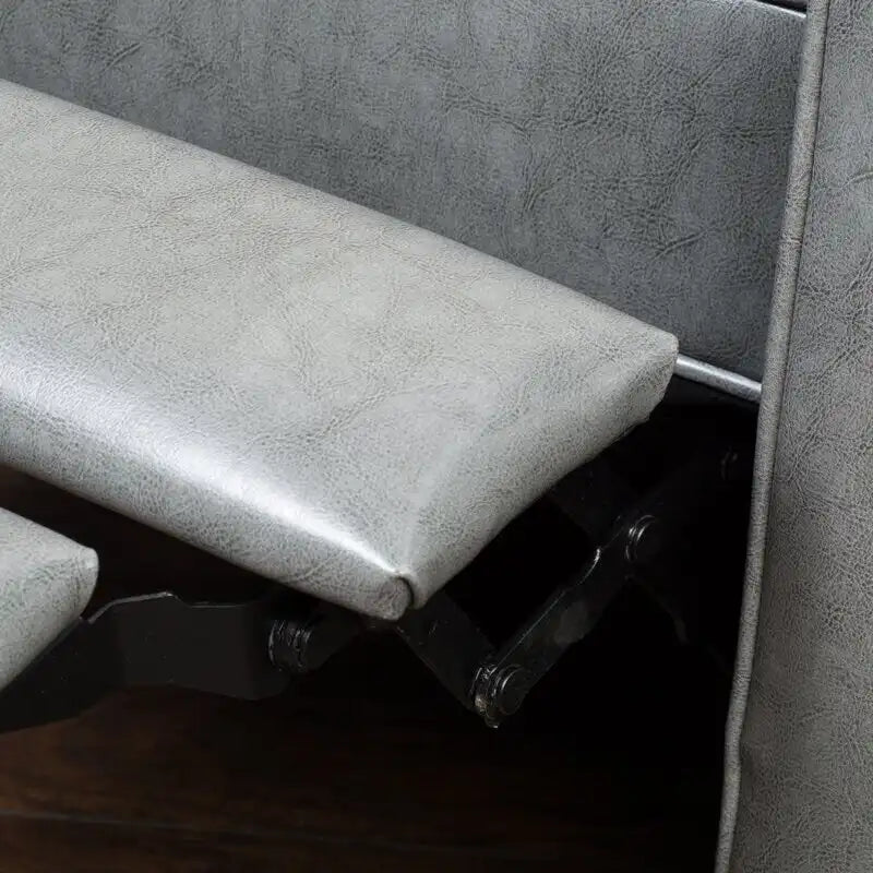 Fauteuil inclinable manuel Roomfitters de 68 cm de large avec accoudoirs roulés et rembourrage moelleux pour un confort optimal, gris foncé