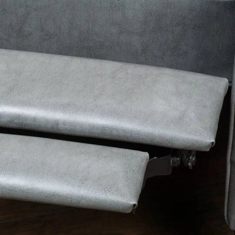 Fauteuil inclinable manuel Roomfitters de 68 cm de large avec accoudoirs roulés et rembourrage moelleux pour un confort optimal, gris foncé