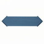 Console étroite avec étagère ouverte, bleu antique
