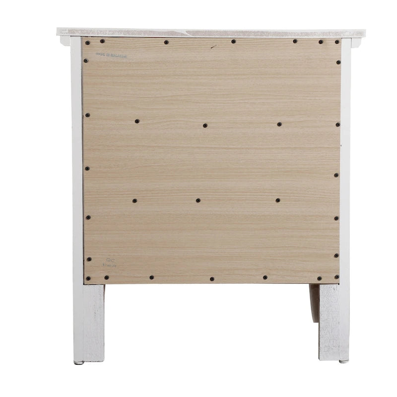 Table de chevet moderne avec trois tiroirs pour chambre à coucher