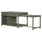 Îlot de cuisine extensible avec rangement (tabouret non inclus)
