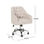Chaise de bureau pivotante Barbour rembourrée par Christopher Knight Home - N/A