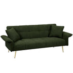 Canapé-lit double convertible avec accoudoirs pliants - 31,10 x 70,00 x 31,49