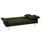Canapé-lit double convertible avec accoudoirs pliants - 31,10 x 70,00 x 31,49