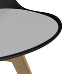 Chaises d'appoint Céline à pieds naturels (lot de 2)