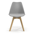 Chaises d'appoint Céline à pieds naturels (lot de 2)