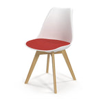 Chaises d'appoint Céline à pieds naturels (lot de 2)