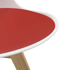 Chaises d'appoint Céline à pieds naturels (lot de 2)