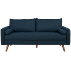 Canapé en tissu rembourré Carson Carrington Hedeby - 82,5 L x 183 l x 85 H cm