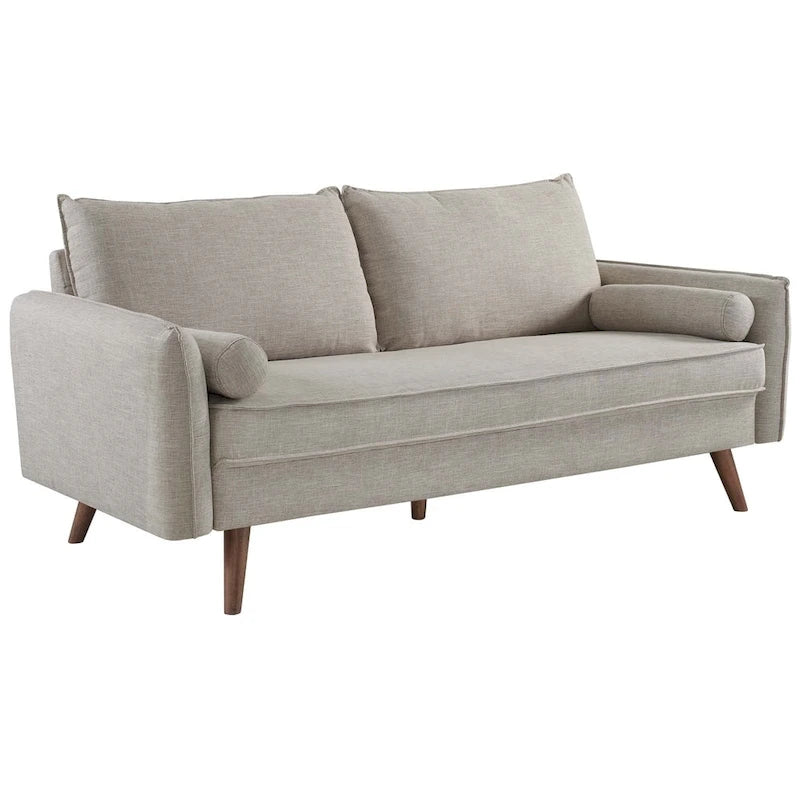 Canapé en tissu rembourré Carson Carrington Hedeby - 82,5 L x 183 l x 85 H cm