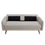 Canapé en tissu rembourré Carson Carrington Hedeby - 82,5 L x 183 l x 85 H cm