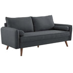 Canapé en tissu rembourré Carson Carrington Hedeby - 82,5 L x 183 l x 85 H cm