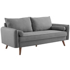 Canapé en tissu rembourré Carson Carrington Hedeby - 82,5 L x 183 l x 85 H cm