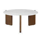 Table basse Somette Helida à plateau en pierre frittée