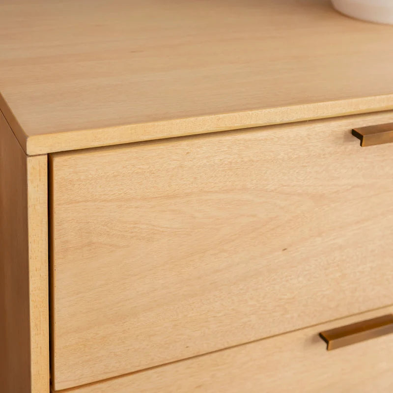 Commode Carter en bois du milieu du siècle à 6 tiroirs