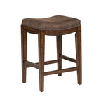 Tabouret console rembourré Aspen Skies marron roussâtre (un seul tabouret)