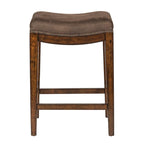 Tabouret console rembourré Aspen Skies marron roussâtre (un seul tabouret)
