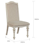 Chaises de salle à manger The Gray Barn Caelum de style campagnard blanc antique (lot de 2)