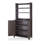 Meuble de cuisine pour micro-ondes multi-étagères en bois rustique Figg par Furniture of America