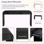 Console Rétro Irrésistible : Style Ouvert, Deux Tiroirs Supérieurs
