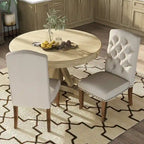 Chaises de salle à manger en tissu capitonné Cordova Farmhouse (Lot de 2) par Furniture of America