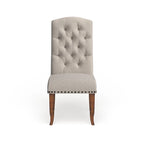 Chaises de salle à manger en tissu capitonné Cordova Farmhouse (Lot de 2) par Furniture of America