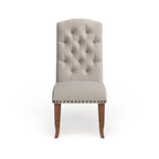 Chaises de salle à manger en tissu capitonné Cordova Farmhouse (Lot de 2) par Furniture of America