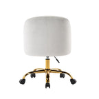 Chaises de bureau sans accoudoirs en velours Louie Porthos Home