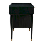 Bureau Sierra 3 tiroirs en bois et rotin