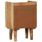 vidaXL Bedside Cabinet Solid Mango Wood 15.7  x11.8  x23.4  