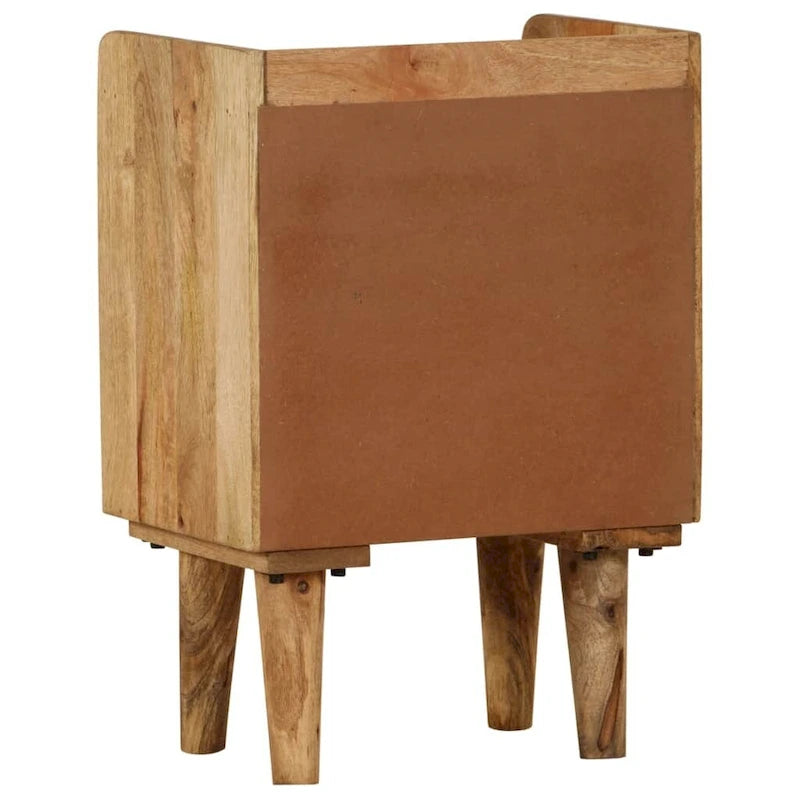 vidaXL Bedside Cabinet Solid Mango Wood 15.7  x11.8  x23.4  