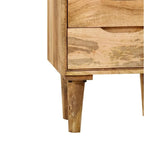 vidaXL Table de chevet en bois de manguier massif 40 x 30 x 59,5 cm