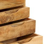 vidaXL Table de chevet en bois de manguier massif 40 x 30 x 59,5 cm