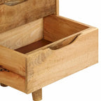 vidaXL Table de chevet en bois de manguier massif 40 x 30 x 59,5 cm