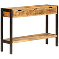 vidaXL Sideboard with 3 Drawers 43.3  x13.8  x29.5   Solid Mango Wood