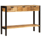 vidaXL Buffet avec 3 tiroirs 110 x 35 x 75 cm Bois de manguier massif