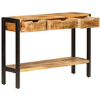 vidaXL Buffet avec 3 tiroirs 110 x 35 x 75 cm Bois de manguier massif