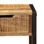 vidaXL Buffet avec 3 tiroirs 110 x 35 x 75 cm Bois de manguier massif