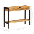 vidaXL Buffet avec 3 tiroirs 110 x 35 x 75 cm Bois de manguier massif