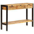 vidaXL Buffet avec 3 tiroirs 110 x 35 x 75 cm Bois de manguier massif