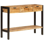 vidaXL Buffet avec 3 tiroirs 110 x 35 x 75 cm Bois de manguier massif