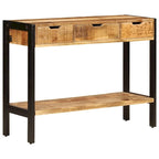 vidaXL Buffet avec 3 tiroirs 110 x 35 x 75 cm Bois de manguier massif