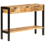vidaXL Buffet avec 3 tiroirs 110 x 35 x 75 cm Bois de manguier massif
