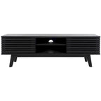 Meuble TV média de rangement Safavieh Teela Noyer 59 pouces – 59 L x 15 P x 19 H – 59Lx15Px19H