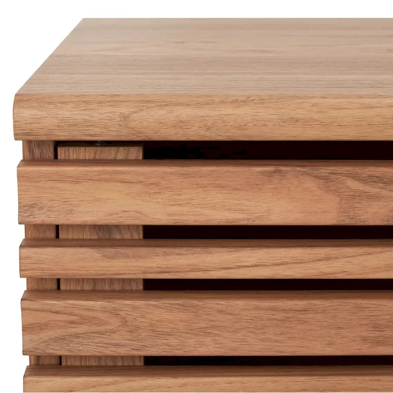 Meuble TV média de rangement Safavieh Teela Noyer 59 pouces – 59 L x 15 P x 19 H – 59Lx15Px19H