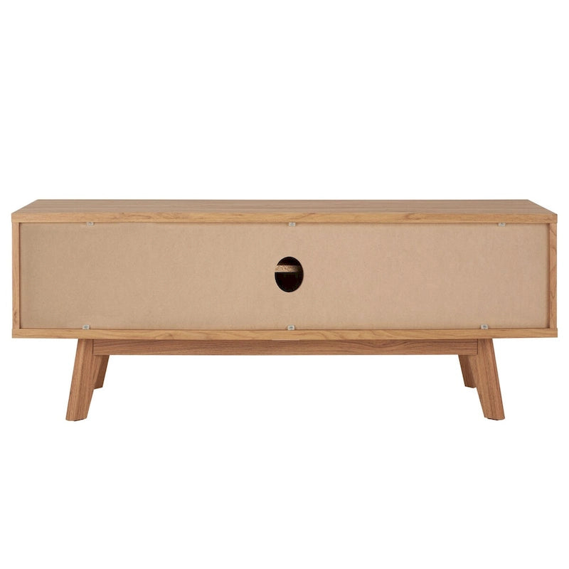 Meuble TV média de rangement Safavieh Teela Noyer 59 pouces – 59 L x 15 P x 19 H – 59Lx15Px19H