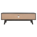 Meuble TV média de rangement Safavieh Teela Noyer 59 pouces – 59 L x 15 P x 19 H – 59Lx15Px19H