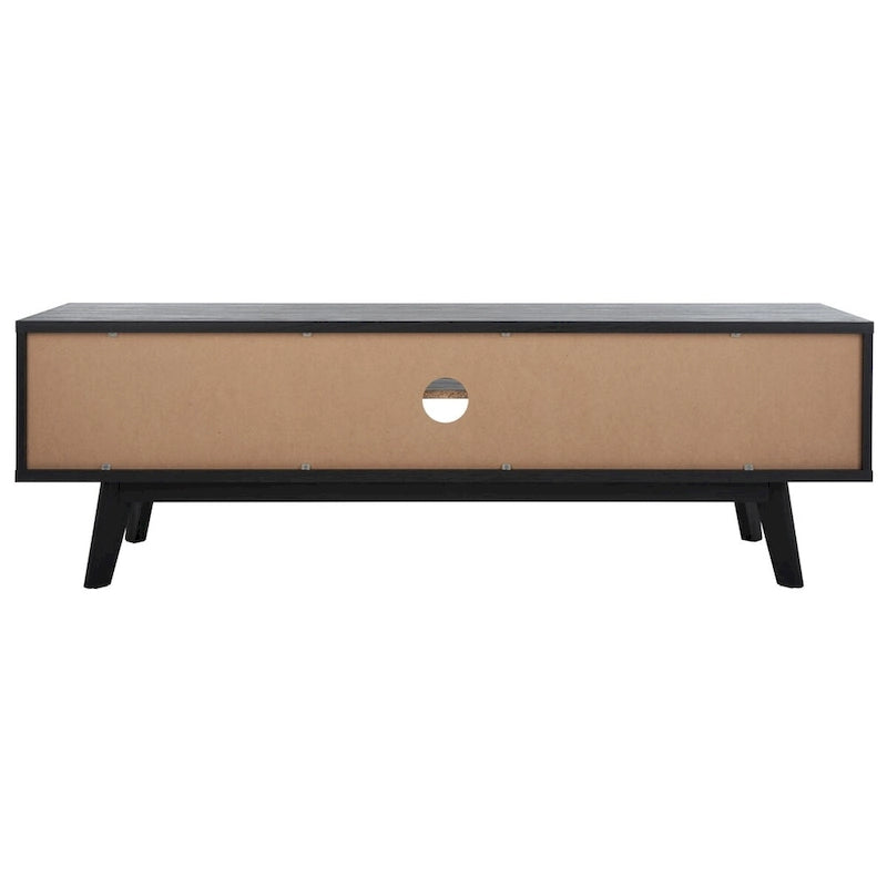 Meuble TV média de rangement Safavieh Teela Noyer 59 pouces – 59 L x 15 P x 19 H – 59Lx15Px19H